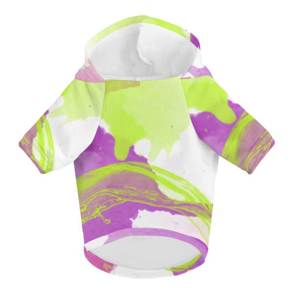 Hunde-Hoodie, Hundemotiv Giraffe – bunte Popart, gemütlich, waschbar, Polyster